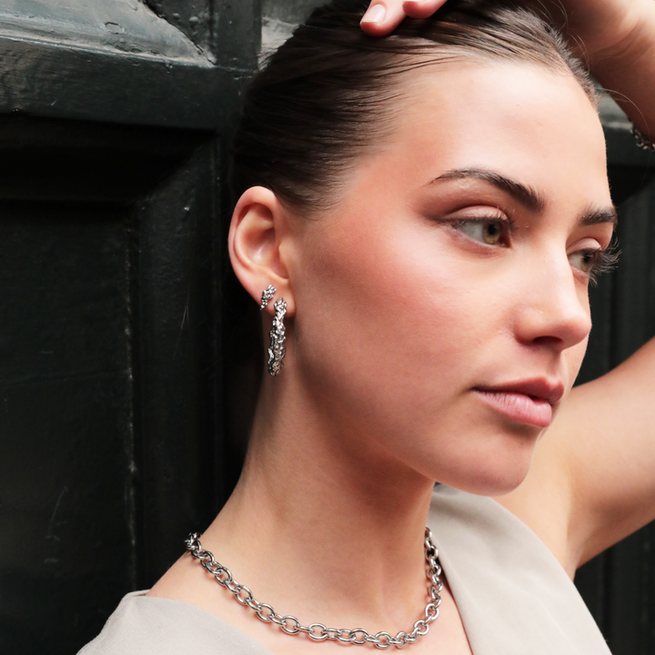 Xenia x Sistie 2nd - Ear studs Steel