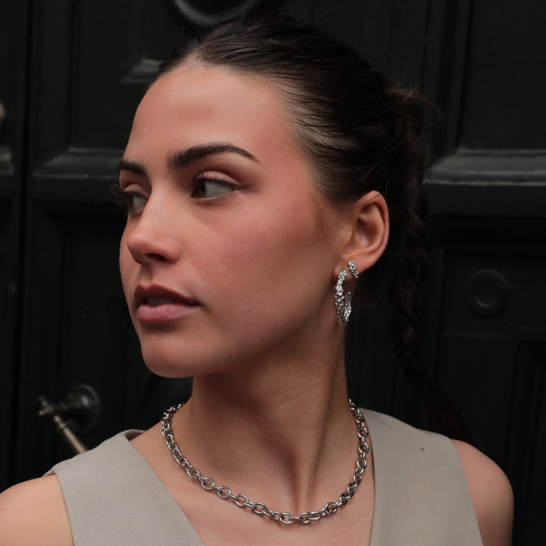 Xenia x Sistie 2nd - Ear studs Steel