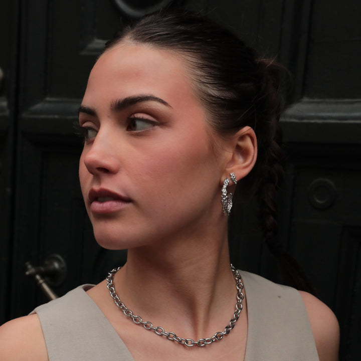 Xenia x Sistie 2nd - Ear studs Steel