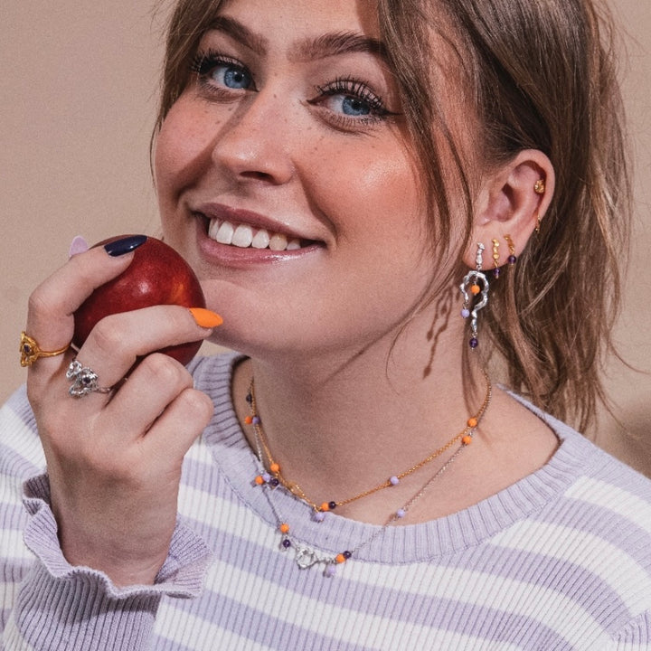 Lärke Bentsen x Sistie - Necklace Silver with freshwater pearl