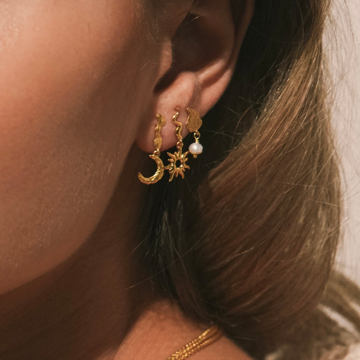 Universe - Earrings Gold Plated