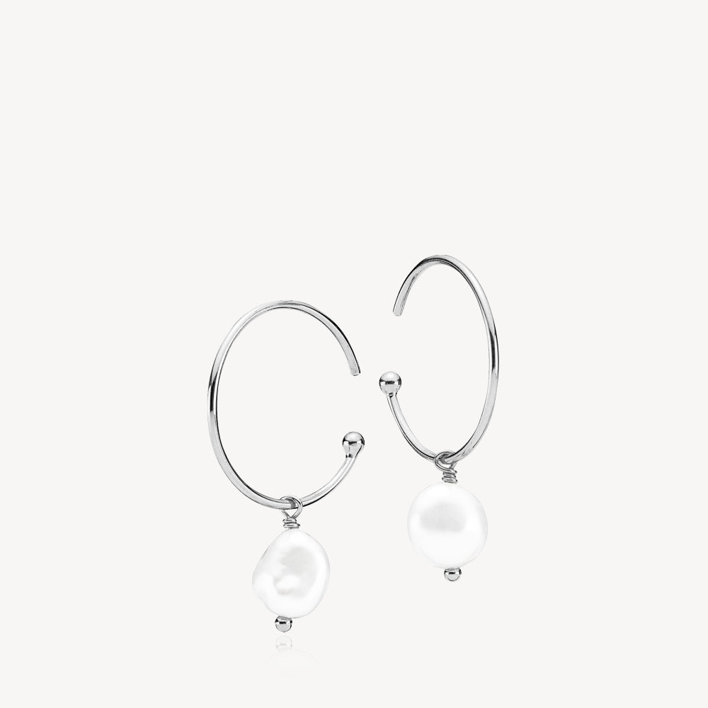 PASSION - Earrings Silver with pearl