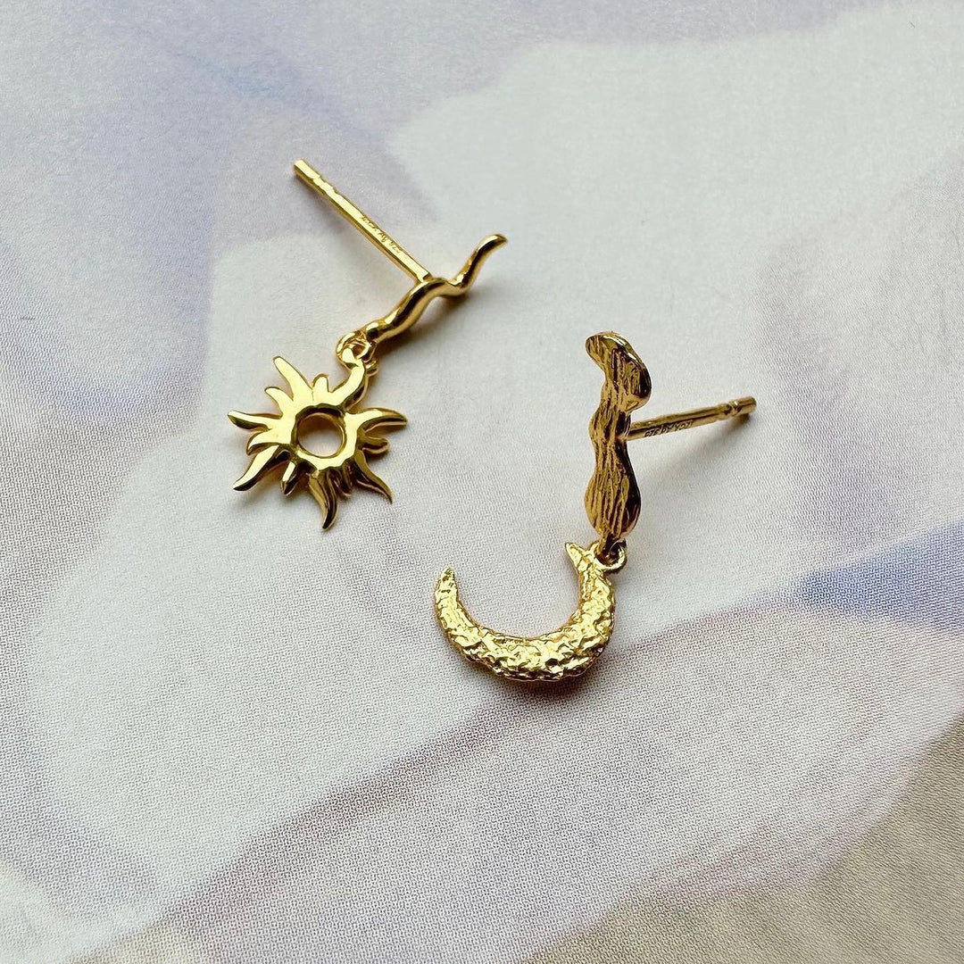 Universe - Earrings Gold Plated