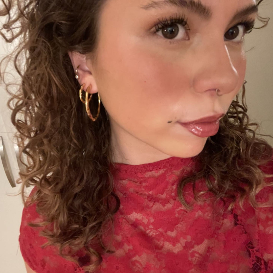 Gabi x Sistie2ND - Hoops Small Forgyldt