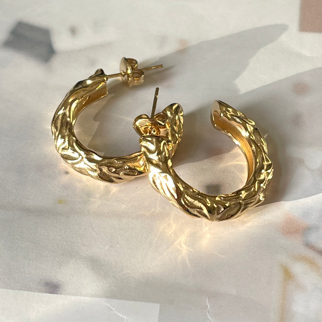 Alva - Creoles Gold-plated