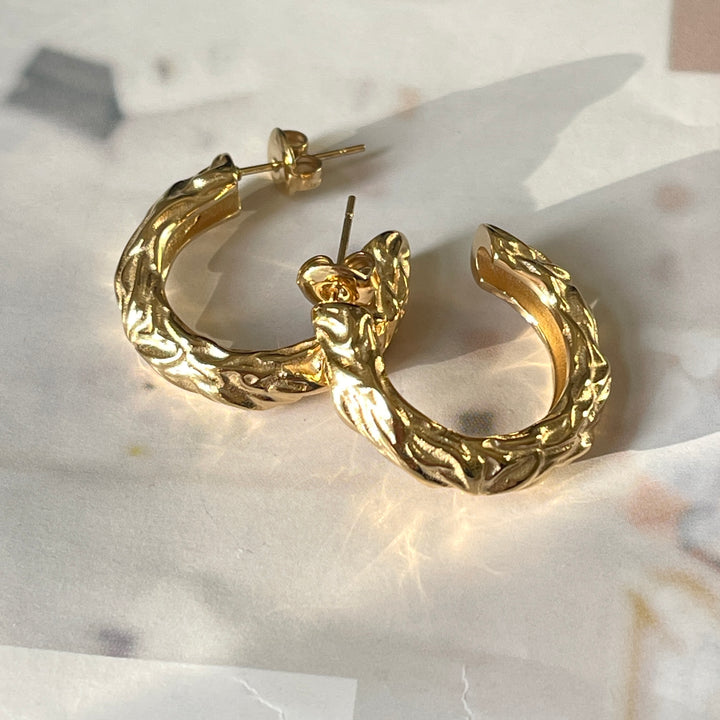 Alva - Creoles Gold-plated