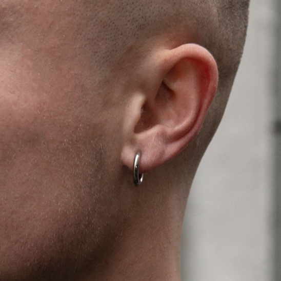 Hoops - Øreringe Stål