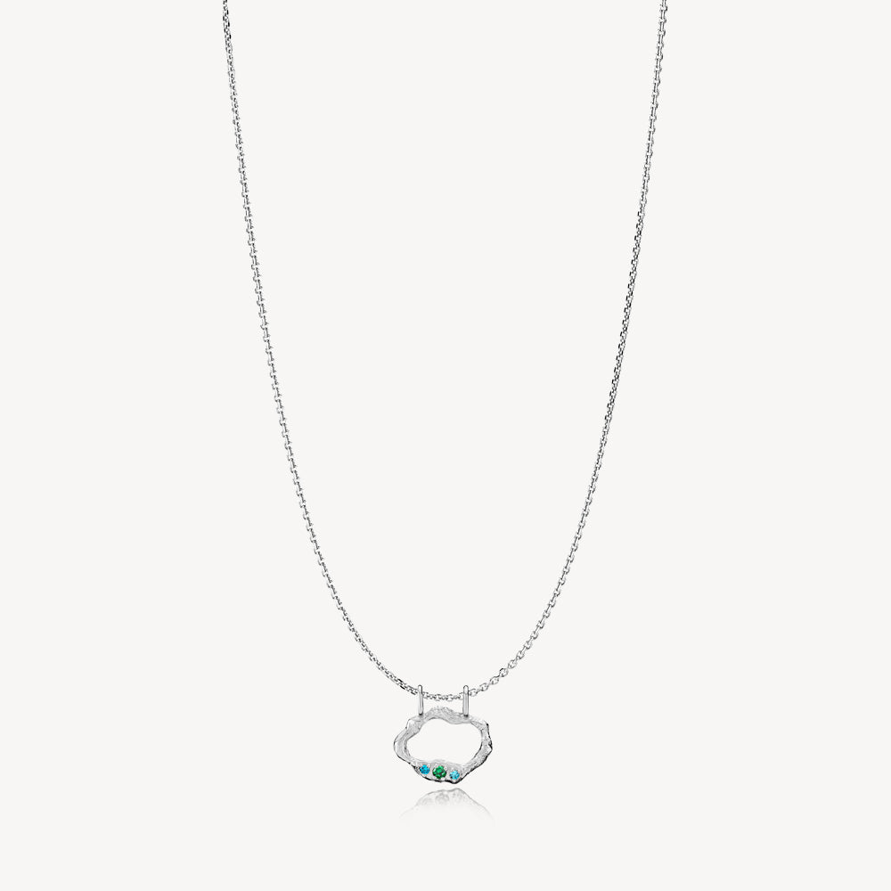 OCEAN - Necklace with pendant Silver