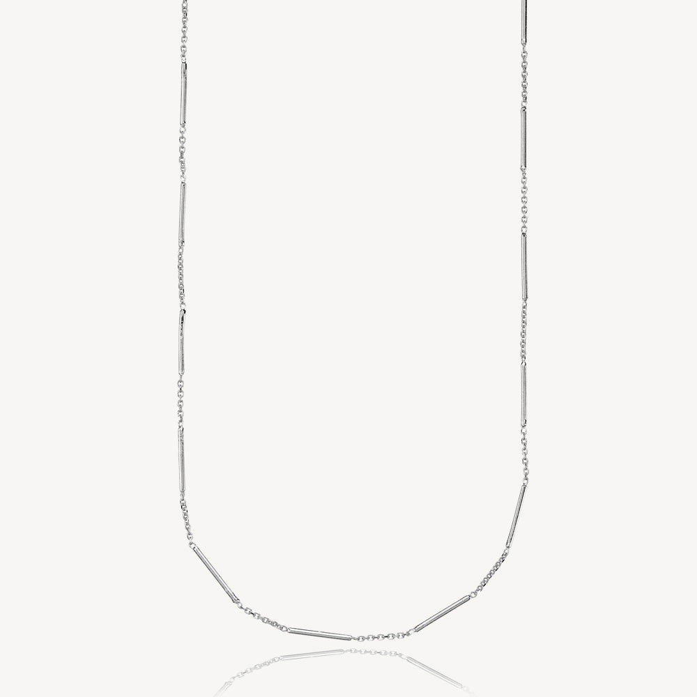RAINFALL - Necklace shiny rhodium silver