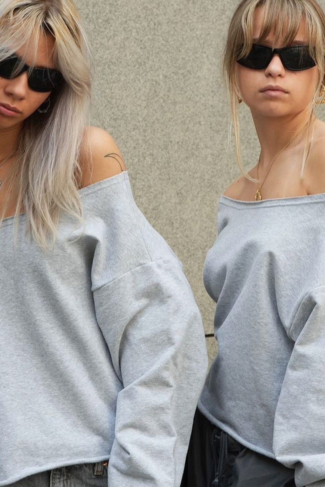 Xenia & Lisa x Sistie - Gray sweatshirt