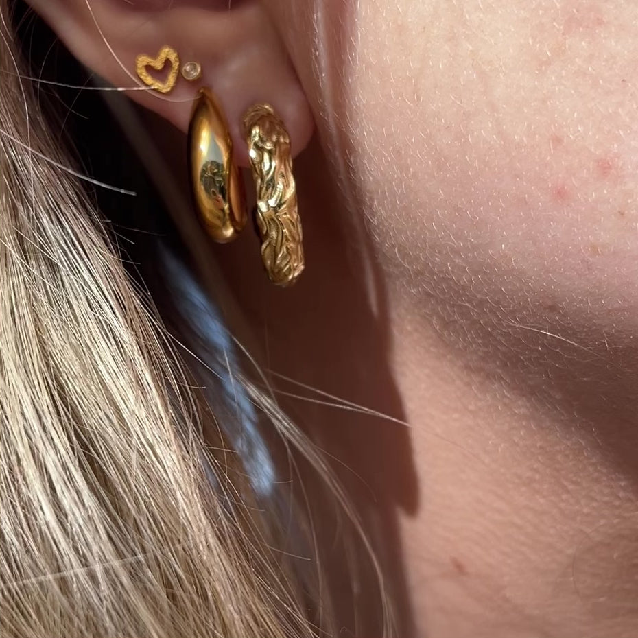 Alva - Creoles Gold-plated