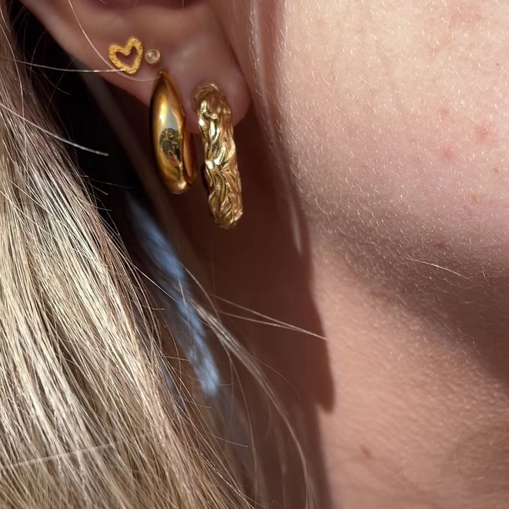 Alva - Creoles Gold-plated