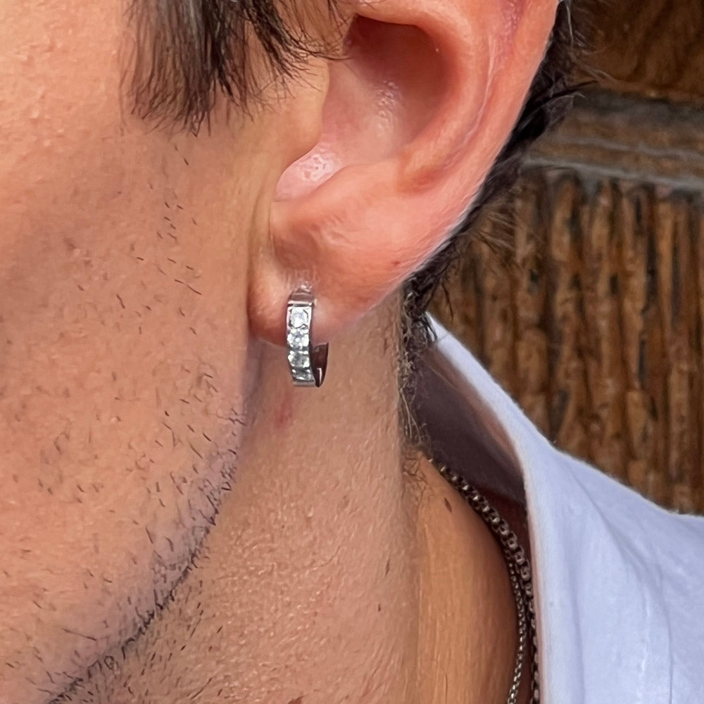 Nicky - Earrings Steel