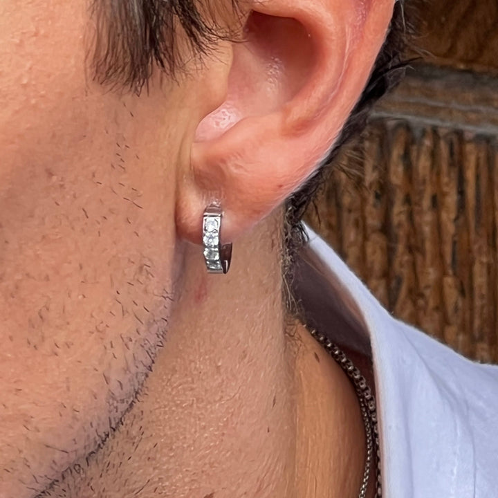 Nicky - Earrings Steel