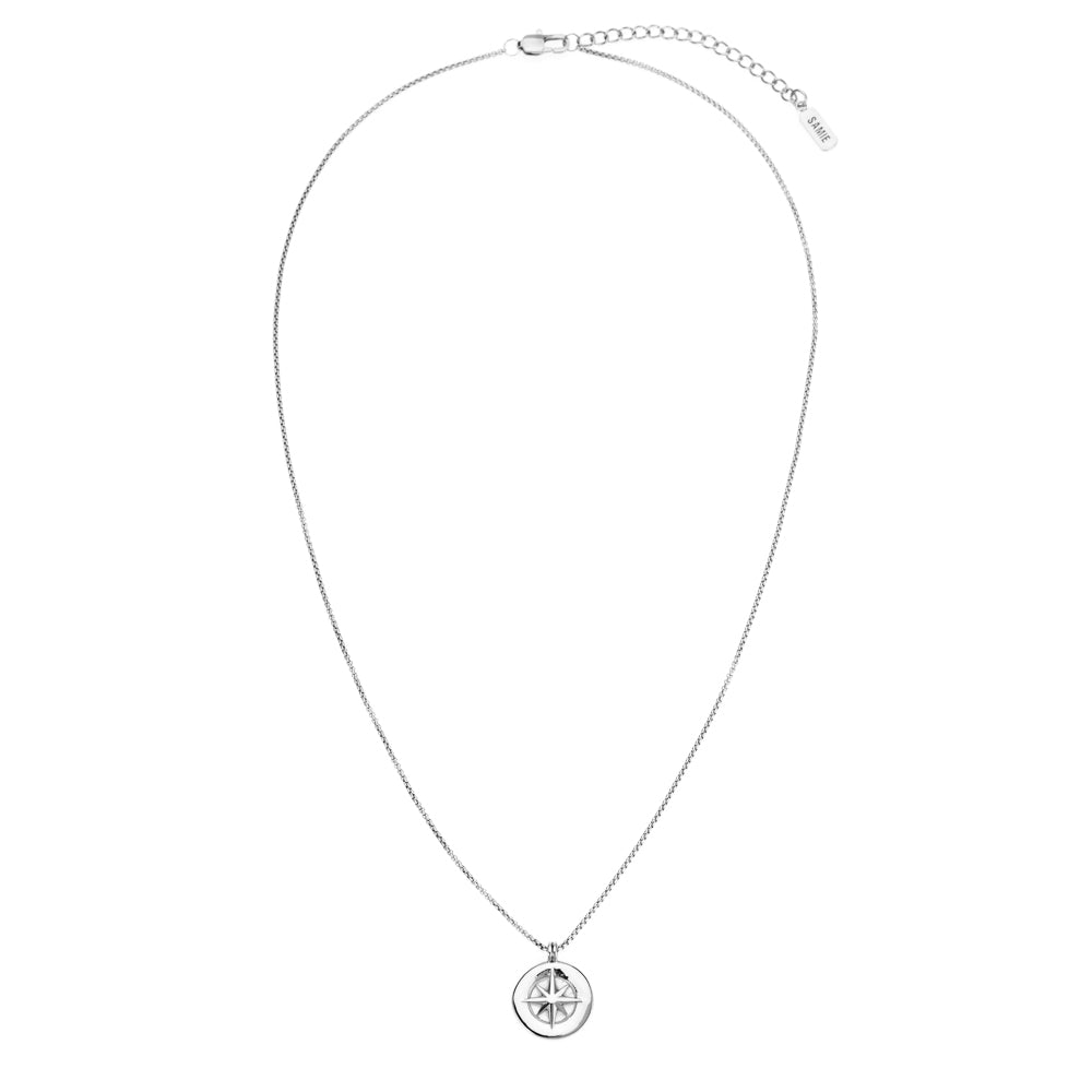 Compass - Halskæde Oxideret Stål