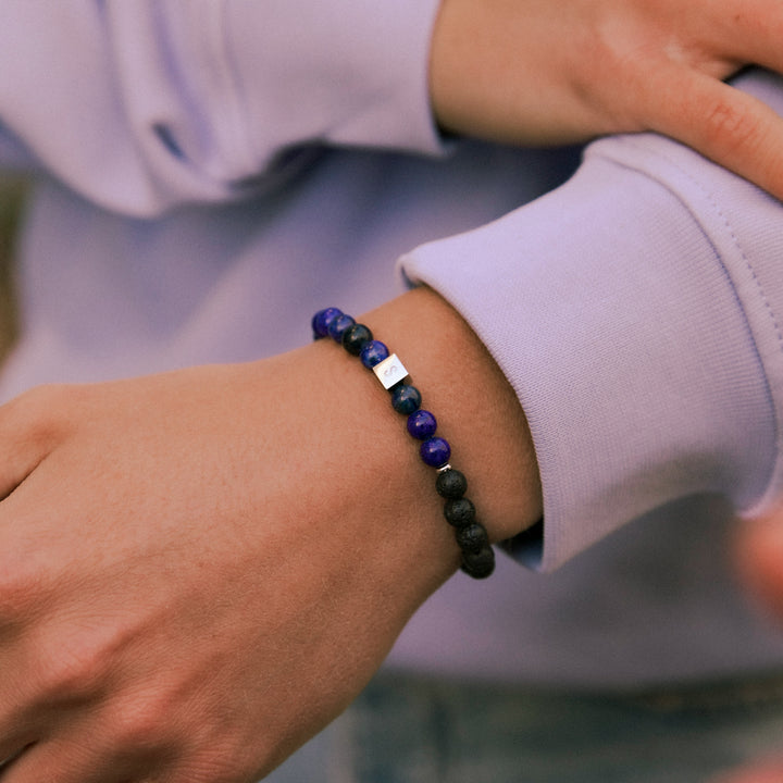 Loui - Bracelet with blue beads