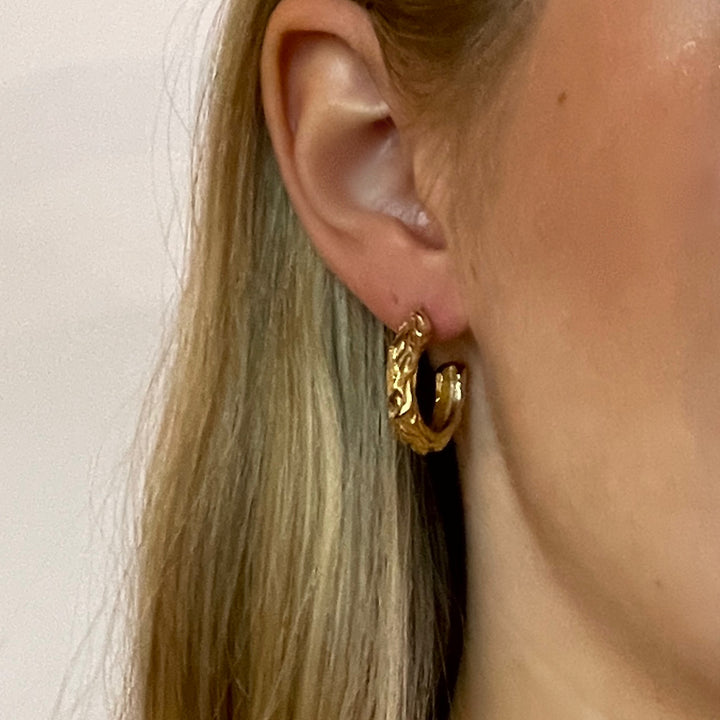 Alva - Creoles Gold-plated