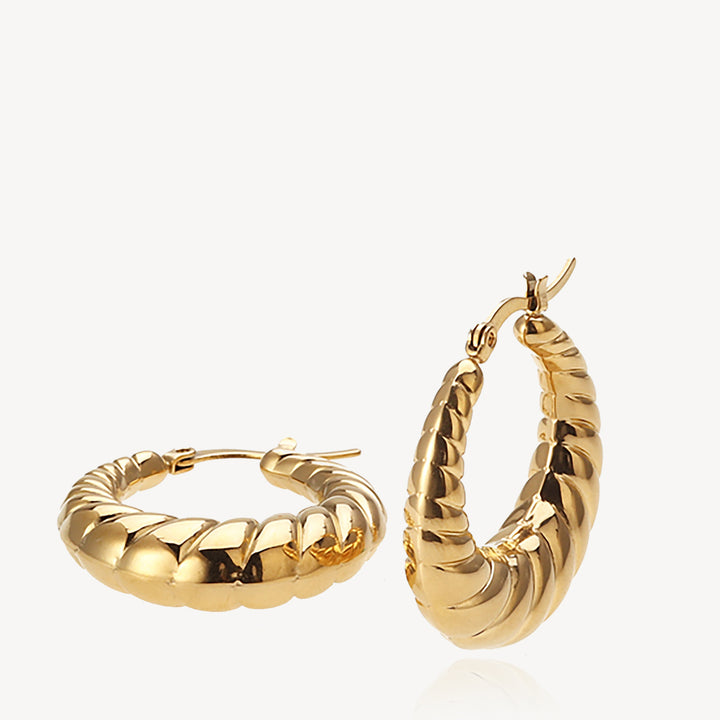 Nora - Earrings Medium Gold Plated