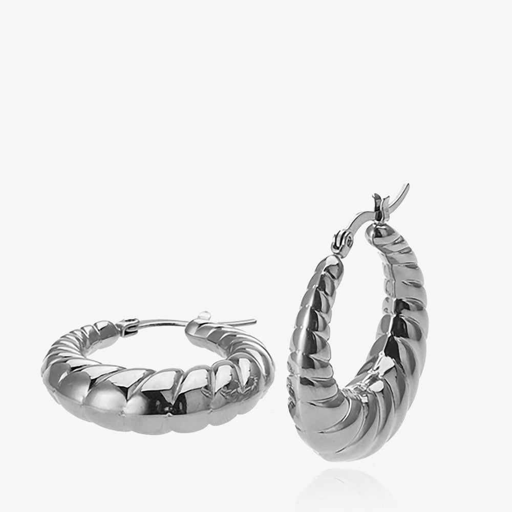 Nora - Earrings Medium Steel