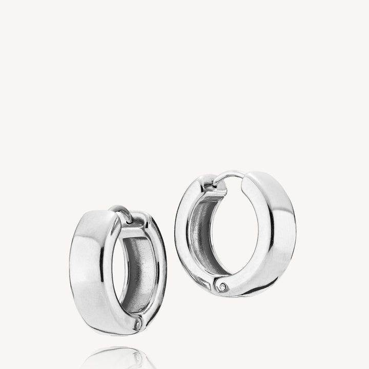 Maya - Earrings Large Steel