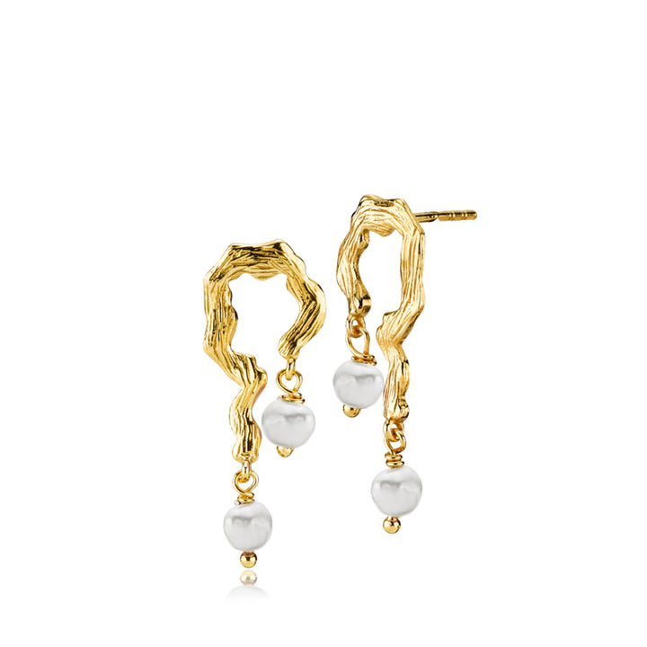 Lärke Bentsen x Sistie - Earrings Gilded with freshwater pearls