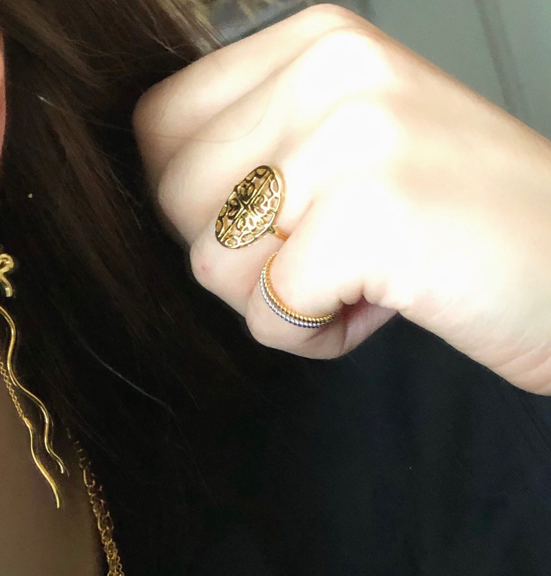 UNITY - Ring shiny rhodium pl. recycled silver