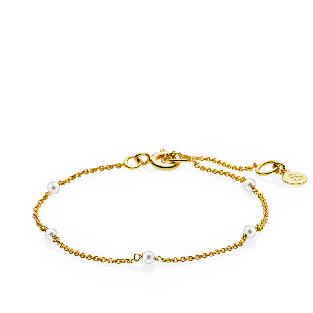 INDIA - Bracelet recycled silver & white