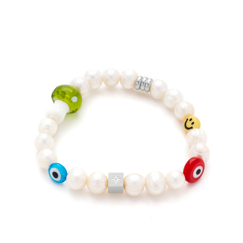 Smile - Armbånd med mix perler