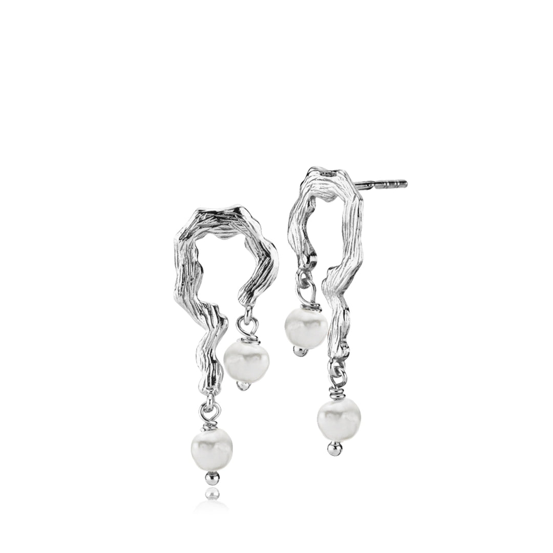 Lærke Bentsen x Sistie - Earrings Silver with freshwater pearls