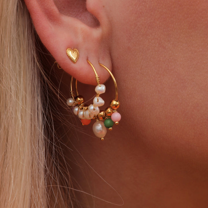 Anne Sofie Krab x Sistie - Pearl earring Gold plated