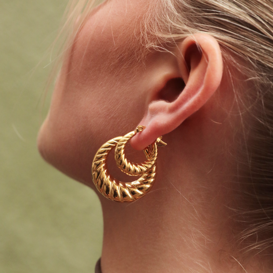 Nora - Earrings Small Gold Plated