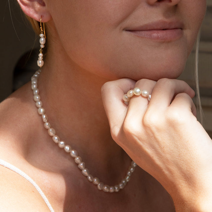 Passion - Pearl necklace Silver