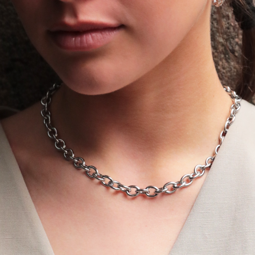 Clara - Necklace Steel