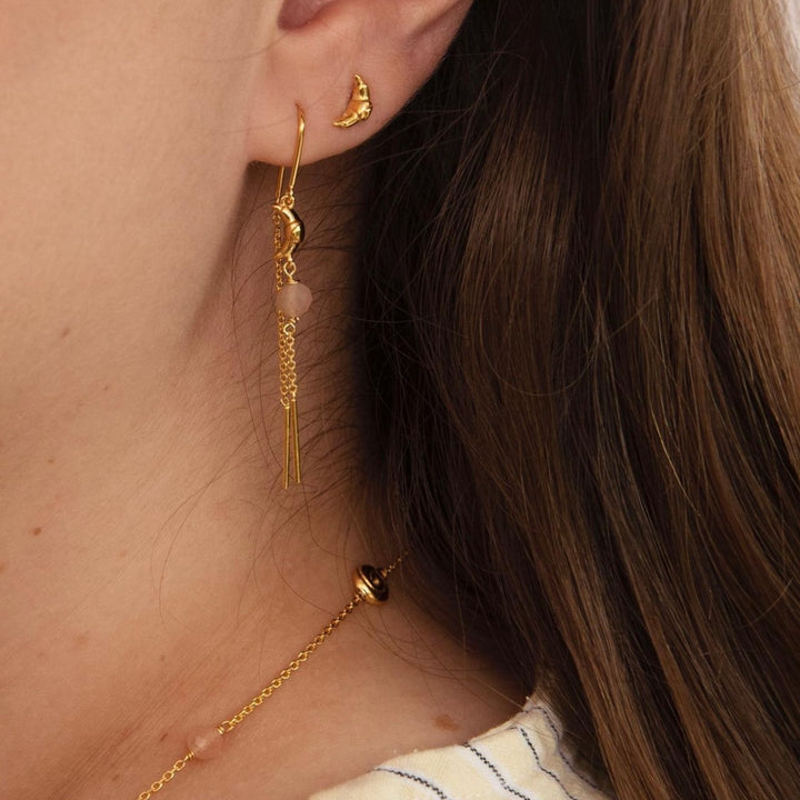 Frederikke Wærens x Sistie - Croissant ear studs Gilded