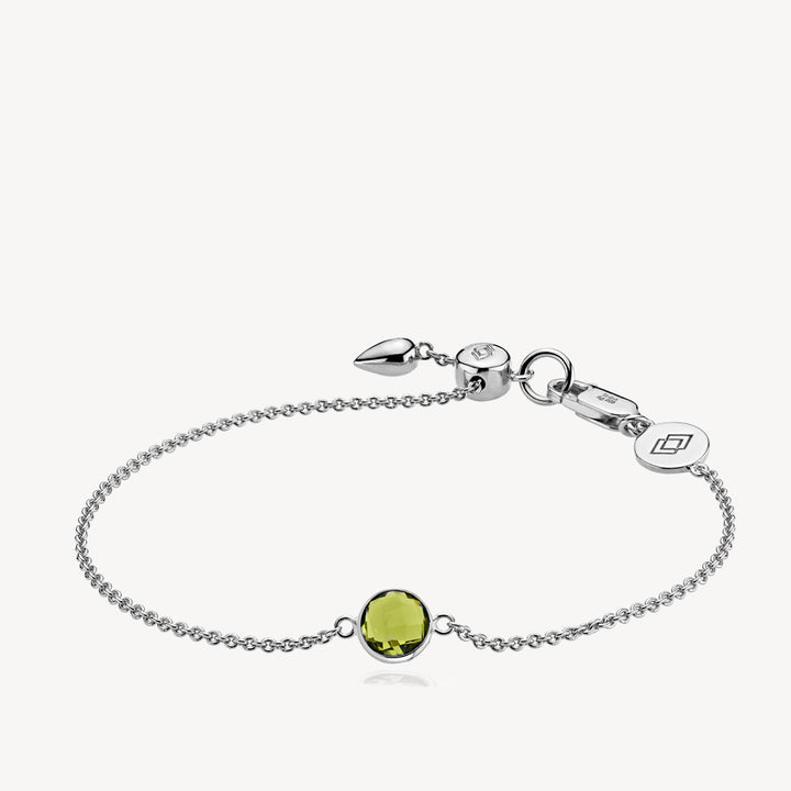 PRIMA DONNA - Bracelet Silver &amp; Peridot green