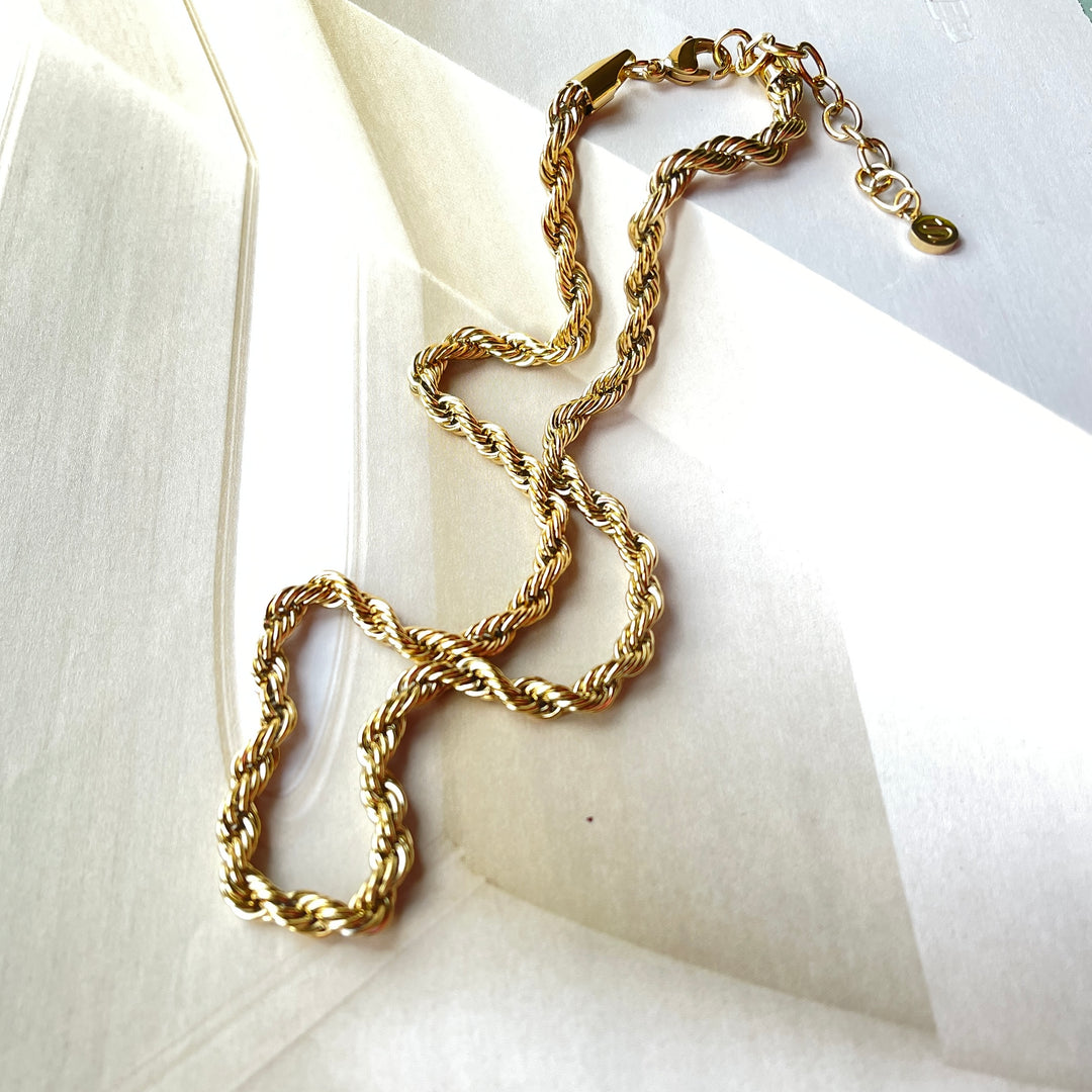 Rope - Necklace Gold-plated