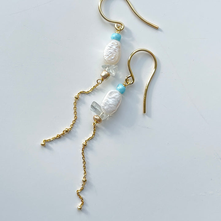 Beach - Earrings Gold-plated