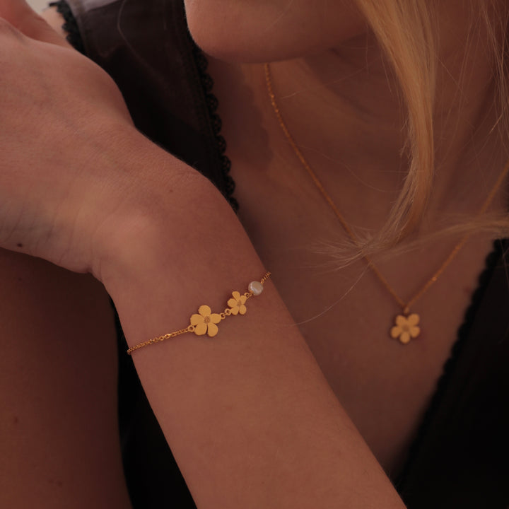 Pansy - Bracelet Gold plated