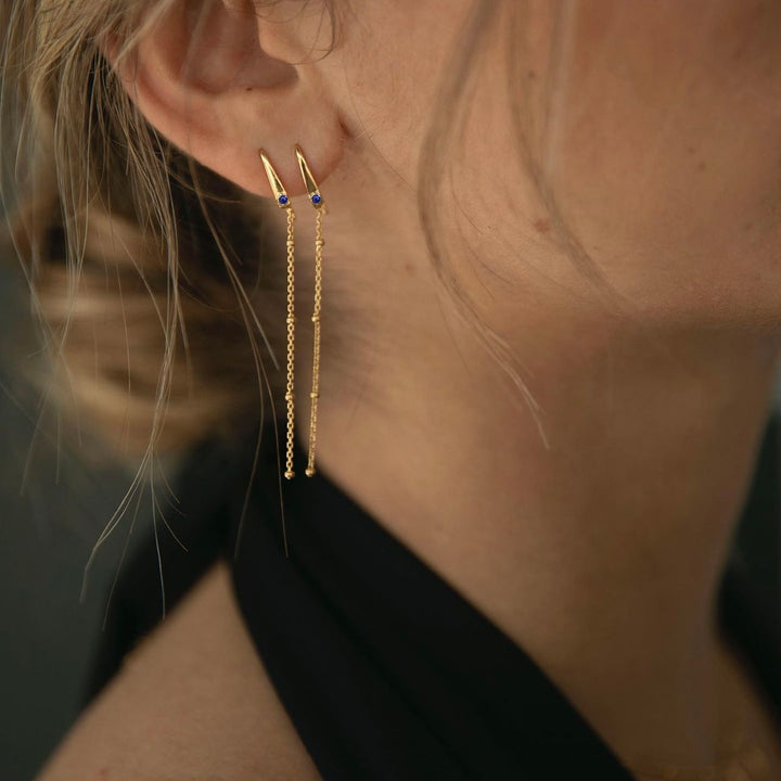 Anabel x Sistie - Chain earrings Gold-plated