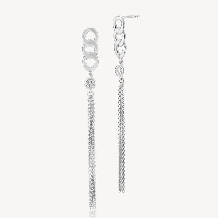 Sofie Schwartz - Long Earring Silver