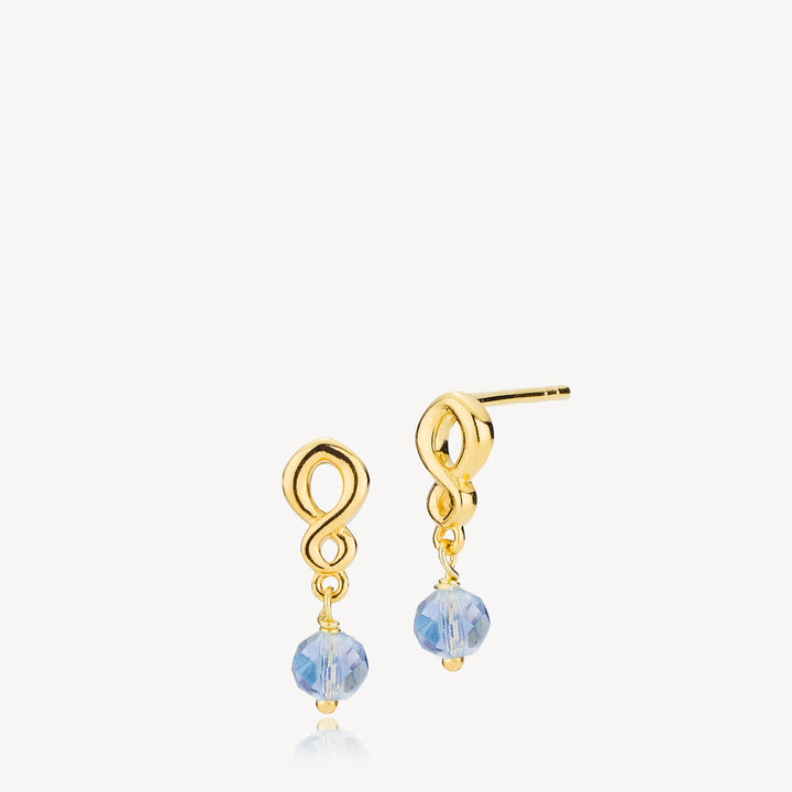 Majesty - Earrings Aqua Gold Plated