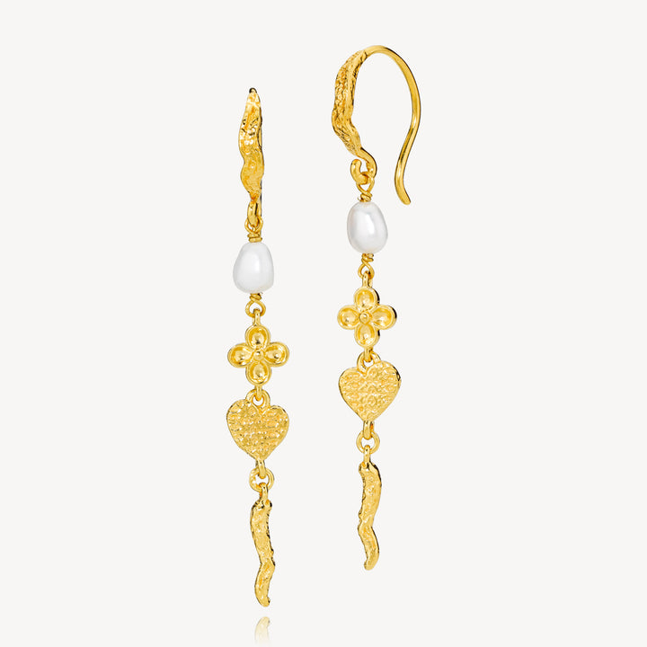 Romance - Earrings Gold plated