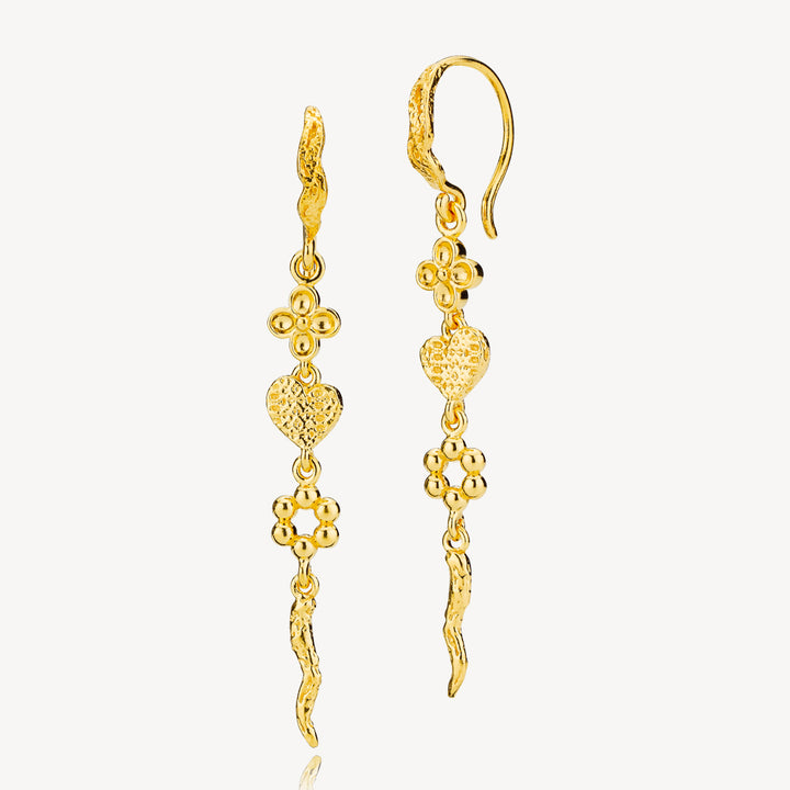 Romance - Earrings Gold plated