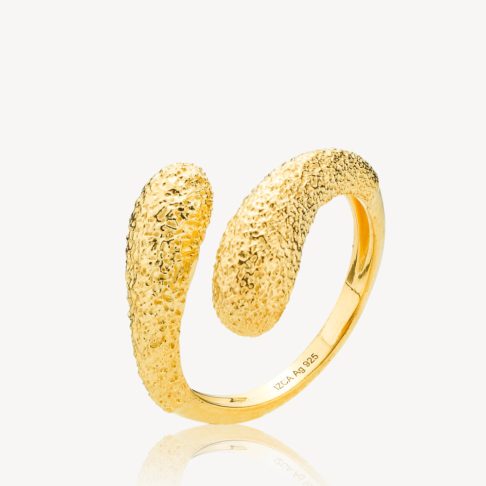 nirvana ring i forgyldt 