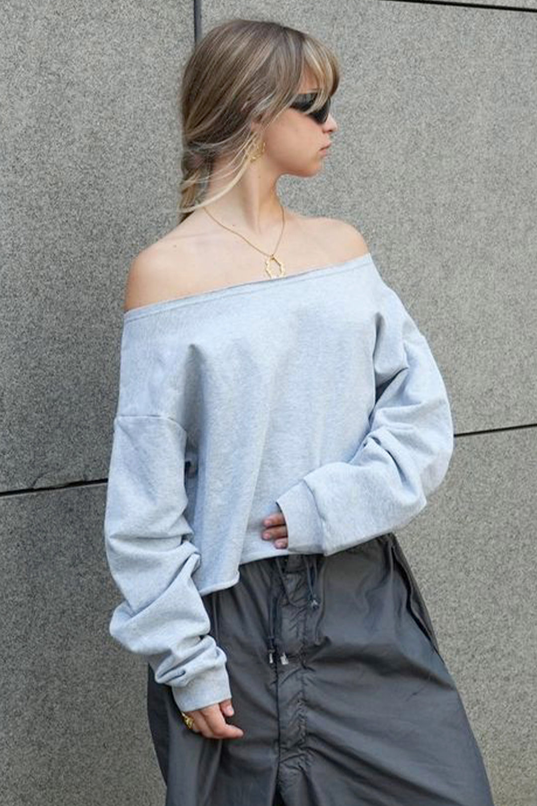 Xenia &amp; Lisa x Sistie - Gray sweatshirt