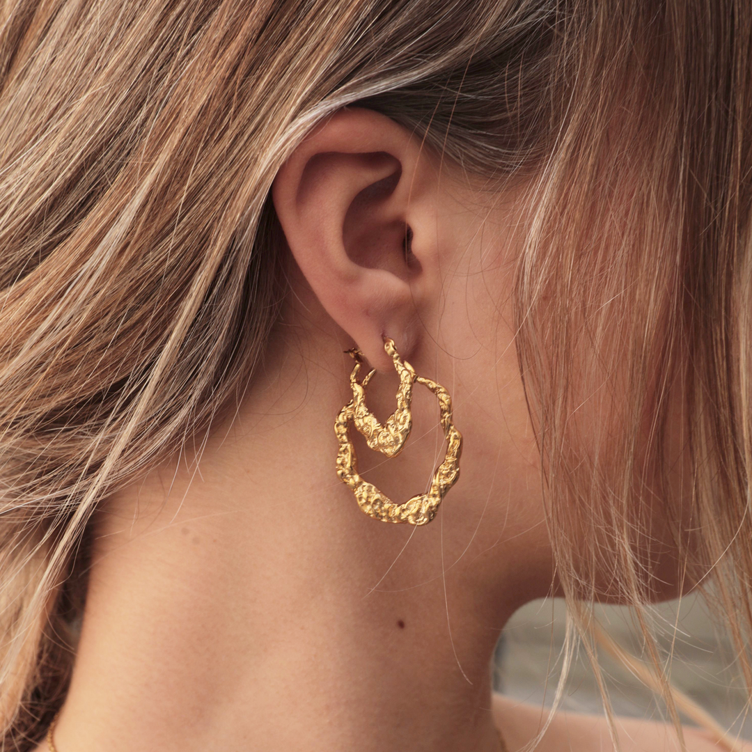 Xenia x Sistie 2nd - Earrings Large Gold Plated