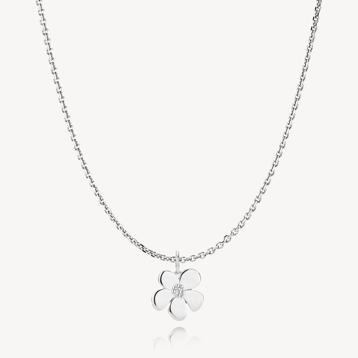 Pansy - Chain with pendant Silver