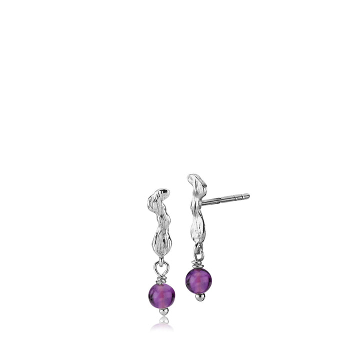 Lärke Bentsen x Sistie - Earrings Amethyst Silver