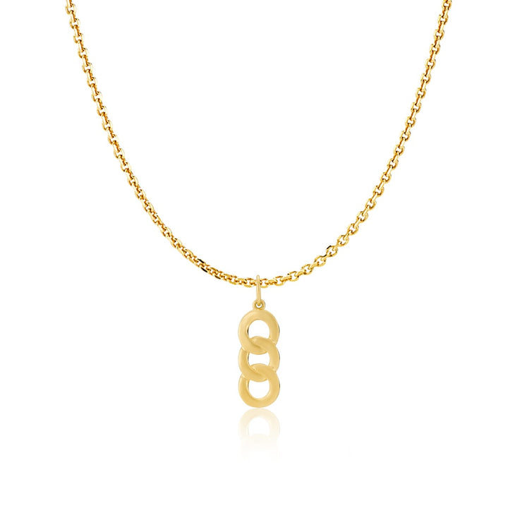 Sofie Schwartz - Necklace with pendant Gold plated