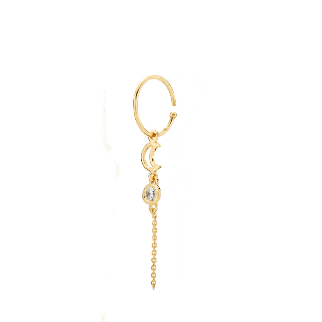 Metis - Earring Gilded with zircon